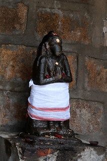 In the outer praharam - Sri Anjaneyar