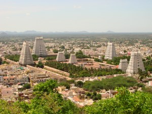 Arunchaleshvara Temple from the Red Mountain Tiruvannamalai